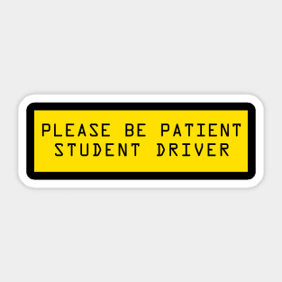 Student Driver Sticker